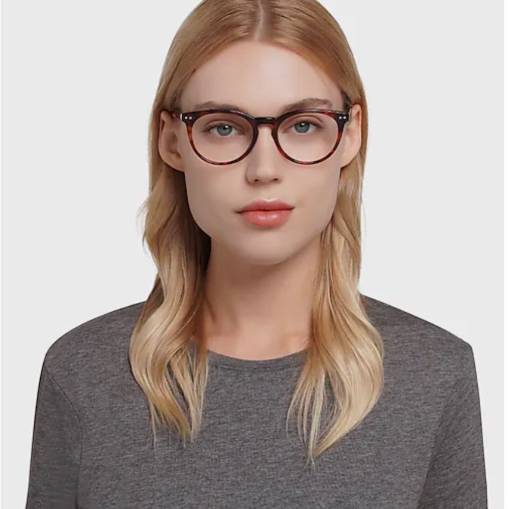 Warm Tortoise Shell round frames unisex - Picture 3 of 4